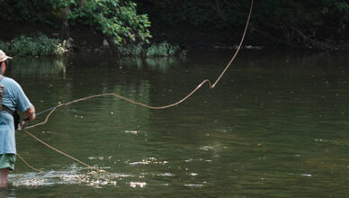 Fly fishing in July with Deer Hair Bugs