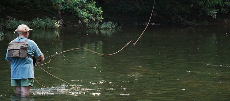 Fly fishing in July with Deer Hair Bugs